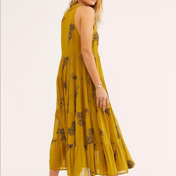 Free People RunAway Embroidered Dress Size S - Picture 2 of 6